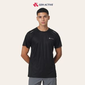 GEN ACTIVE Kaos Olahraga Dry Fit Pria Baju Olahraga Cowok Lari Running Gym Fitness