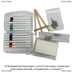 [COD] Home Base ปากกาวาดภาพพร้อมกระดาษโฟม10ชิ้นปากกาวาดรูปปากกาวาดรูปแบบใช้ฟอง12ชิ้นสำหรับงานจิตรกรรมศิลปะงานฝีมือ