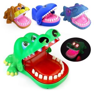 ANIME FAN Kids Gags Toy Crocodile Mouth Hand-biting Crocodile Children Gift Practical Dinosaur Bite Finger Toy Crocodile Scary Toy Alligator Keychains Bite Finger Game Biting Hand Alligator
