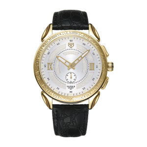 YAZOLE 437 Jam Tangan Pria Mewah tahan air Pola Ukiran Emas Jam Tangan Pria Jam Tangan Kuarsa Dial Besar Pria Jam Tangan Pria Relogio Masculino Kecil Kedua