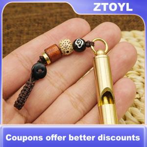【ZTOYL】 Brass Whistle High Decibel Portable Outdoor Whistle Hiking Camping Life-Saving Whistle Referee Training Whistles Outdoor Gadgets