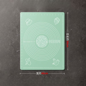 JustLiving 1Pc Silicone Pastry Mat Non-Stick Baking Mat Counter Mat Pastry Board Rolling Dough Mats for Bread/Candy/Cookie Making Baking Tools Kitchen Gadgets Accessories