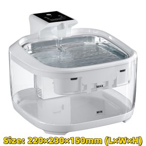 [SG Ready Stocks] Wireless Smart Pet Drinking Fountain (Cats/Dogs) - 4.5L Big Capacity 5000mAh Long-Lasting Battery Motion Sensor 5-Stage Filtration Easy Clean