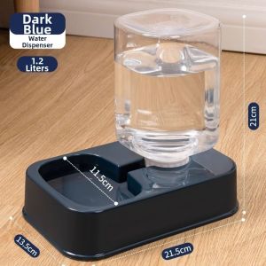 VIVIDI 1.2L/1.5L Pet Automatic Feeder Plastic Large Capacity Cat Dog Water Dispenser Feeder Set High Quality 2 Styles Pet Integrated Food Bowl