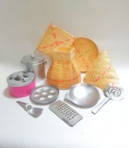 set mainan masak masakan anak lengkap mini kombinasi bakul tenong lengkap