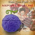 Airpods 3 Case One PieceLuffy Flame-Flame Fruit Gum-Gum Fruit Airpods Gen 1 2 Pro Case สำหรับ Airpods 1/2/3 /Pro Devil Fruit Silicon Cover. 