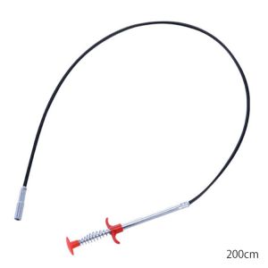 83CM Four-claw household sewer unclogger Kitchen Sink Cleaning Hook Snake Spring Pipe Dredging Tool