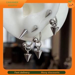 ❣️❣️❣️ Fashion Punk Rivet Goth Earrings Women Cone Pendant Earrings Geometric Punk Style Hip-hop Dangle Earrings