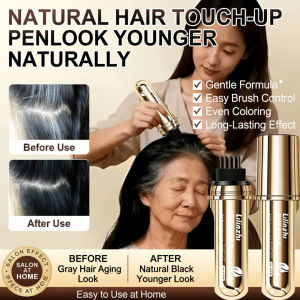 Small Gold Tube Peptide Hair Styling Pen Covering Gray Hair Natural Long La