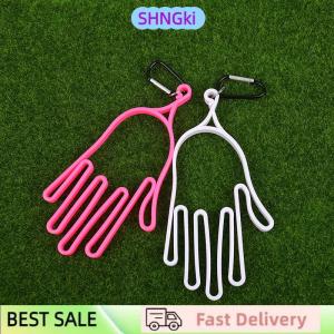 SHNGki 1Pc Golf Gloves Holder With Carabiner Golf Gloves Stretcher Golfer Tool Gear Gloves Rack Hanger Golf Supplies Accessories