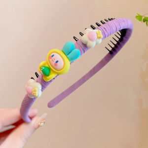 Junyeh Childrens Cartoon Toothed Hair Hoop Girls Cute Headdress Anti-slip Hairband Headband Hair Accessories For Kids
