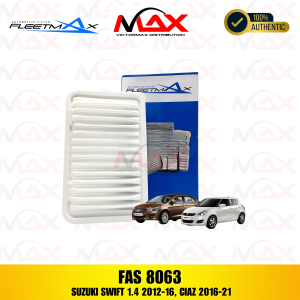 FAS 8063 FLEETMAX AIR FILTER FOR Suzuki Swift 1.4 2011-2016  Suzuki Ciaz 2016-2018