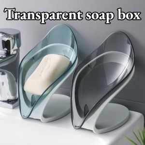 Leaf Shape Soap Box Soap Holder Three Layer Soap Organizer Soap Case Soap Dish Box Bathroom