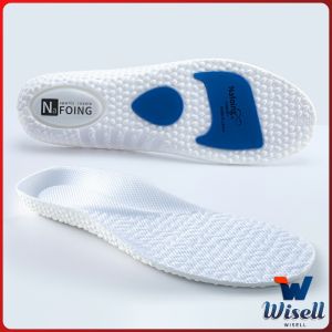 W.EL แผ่นพื้นรองเท้า สําหรับรองเท้ากีฬา  ดูดซับแรงกระแทก ยืดหยุ่นสูง ระบายอากาศได้ดี   Sports insole