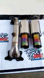 downpipe honda Civic fd 1 // Muffler exhaust part racing