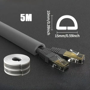5Meters Soft Pvc Self Adhesive Cable Cover Hiders Household Cable Sleeves Wall Wire Protector
