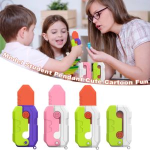 1Pc toy for kids girl toys kids boy XUECHUANGYING Gravity 3D Gravity Carrot Toy Carrot Push Card Gravity Carrot Fidgets toy Portable Push Card Small Toy Fidgets 3D Fidget Carrot Toys Adults Kid Gifts 萝卜刀 生日礼物