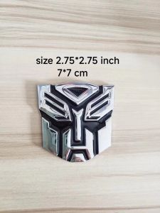 COD 1PCS Metal Autobot Transformer Deception Car Emblem 3M Sticker