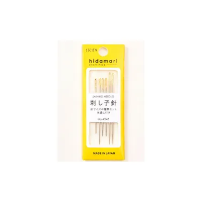 【User-friendly】 Japanese Embroidery SASHIKO Quilting Needle 6pcs Hidamari Made In JAPAN