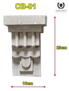 Con bọ xi măng hoa văn CB01 kích thước 16x23CM HTV-EUROSHOP dày 4cm gắn góc trần tường trang trí nhà cửa tân cổ điển (phu dieu xi mang)