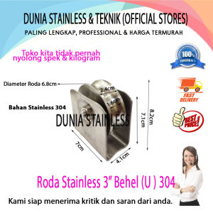 Roda Stainless 3" Behel (304)