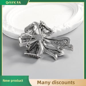 🔔🔔🔔QA Vintage Rhinestone Bowknot Brooches For Women Clothing Coat Jewelry Party Accessries Gifts