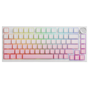 EWEADN X75 Pro Mechanical Keyboard Tri Mode Wireless Keyboard Gasket RGB Hot Swap Keyboards with Screen