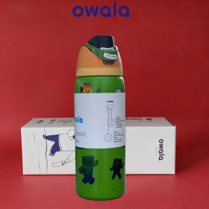 Penhao store OwalFreeSip Insulated Stainless Steel Water Bottle with Straw – Triple Layer Vacuum Leakproof BPA-Free 24&32oz Dog Collage Print