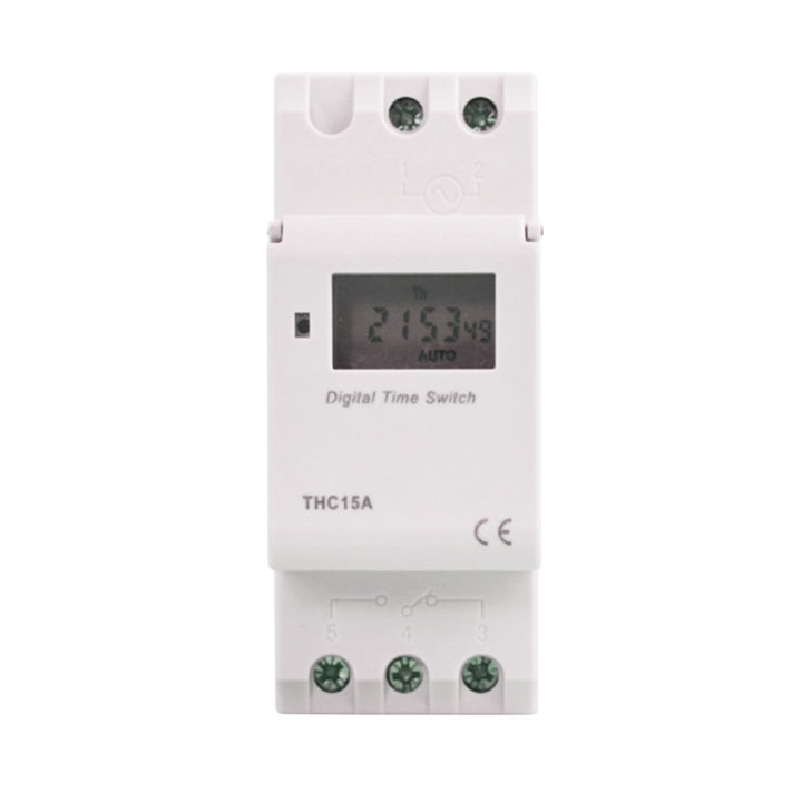 7-Day Heavy Duty THC 15A Digital Timer Programmable Timer Relay 16 On ...