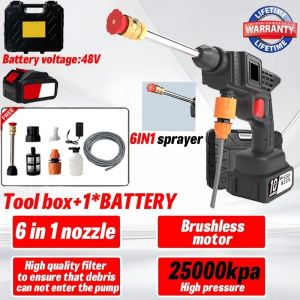 Wireless Pressure Car Washer 998VF Lithium Battery Portable Washer  Cleaning Water Gun Garden Sprayer car wash