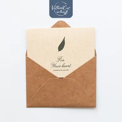 [COMBO 20 BỘ] Thiệp kraft vintagecao cấp chúc mừng sinh nhật tình nhân ngày nhà giáo 20/11...