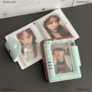 [COD] Season pet กระเป๋าใส่การ์ดพีวีซีบางและชาญฉลาดฝรั่งเศสกระเป๋าเก็บหนังสือขนาดเล็ก3ช่องอัลบั้มรูปแบบพกพา