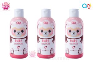 Combo 3 chai Sữa tắm gội AGI sữa tắm toàn thân 2 in 1 cho bé sơ sinh 200ml