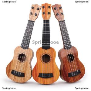 [COD] Springhooe 1Pcs Learning Educational Gifts 26 35cm Kids Guitar 4 Strings Musical Instrument With Paddles Simulating Yukrili Musical Toy