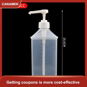 【CANAMEK】 Xi-rô hữu ích 1100ml đa chức năng Bơm chất lỏng tay áp lực fructose định lượng xi-rô bóp mật ong chai nhựa