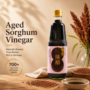 Pat Chun HK Aged Sorghum Vinegar 300ml Naturally Brewed Chinese Black Vinegar 700-Day Aged Made in Hong Kong