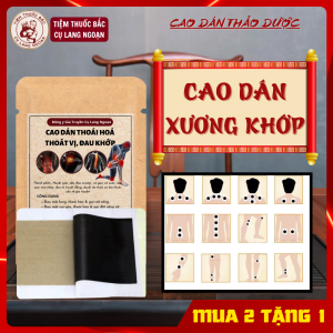 Cao đông y hỗ trợ đau xương khớp Tiệm Thuốc Bắc Cụ Lang Ngoạn bịch 3 miếng dán lớn hiệu quả nhanh chóng