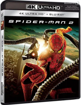 Spider-Man 2 /ไอ้แมงมุม 2 (4K+Blu-ray) (4K มีซับไทย / BD มีเสียงไทย-มีซับไทย) (Boomerangshop ตัวแทนจำหน่ายแผ่นแท้แผ่นลิขสิทธิ์)