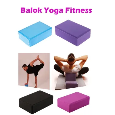 Yoga Blok Prick Pilates EVA Brick Foam Alat Fitnes Yoga Balok Yoga