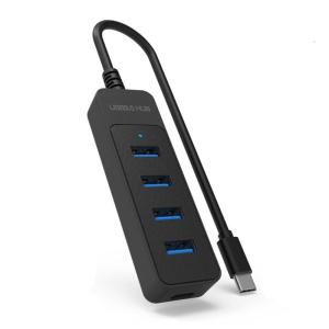 4 in 1 USB3.0 Hub USB/Type C Adapter 5Gbps for Fast Speed Data Transfer and Multiple Device Connection
