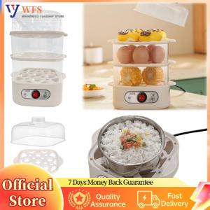 【Flagship】เครื่องนึ่งไฟฟ้าสอง/สามชั้นเครื่องนึ่งอาหารเช้าทำอาหารไข่นึ่งไข่หม้อหุงอาหารเช้า