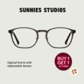 Sunnies Studios Optical Frame Columbus (Eyeglasses for Men and Women with Free Replaceable Lens). 