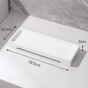 LDIES 1pc Bathroom Toiletries Bathroom Storage Tray Ornaments Press Type Lotion Bottle Cotton Swab Ornament Toothbrush Holder Q8P6Z