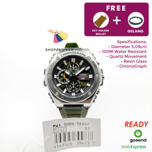 Casio Original MWA-300H-3A / MWA-300H-3AVDF Jam Tangan Pria Analog Chronograph Bergaransi