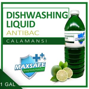 1 GALLON Maxsafe Dishwashing Liquid Calamansi Antibacterial - (DWL Antibac)