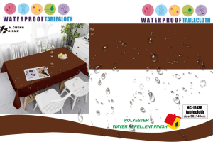 Soil-resistant cotton linen tablecloth Water-proof oil-proof solid color rectangular tablecloth Dust cover cloth Household coffee table table cloth (90 × 140CM)