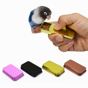 YAZHE Mini Handheld For Bird Feeding IQ Growth Parrot Parakeet Bird Training Food Jar Training Tools Bird Feeder Training Toy