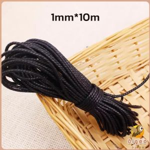 Digeo 10m Leather Line Waxed Cord Thread String Strap Necklace Rope For Making DIY Bracelet Supplie