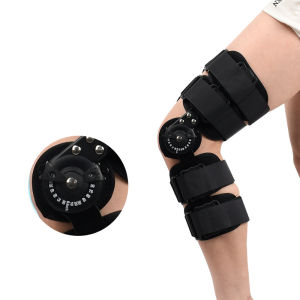 Adjustable Hinged Menisci Ligament Injury Post-Op Knee Brace Medical Orthopedic Support Stabilize Fracture Protective Gear