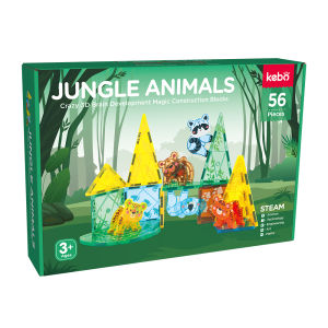 56 pcs Magnet: Jungle Animals Edition